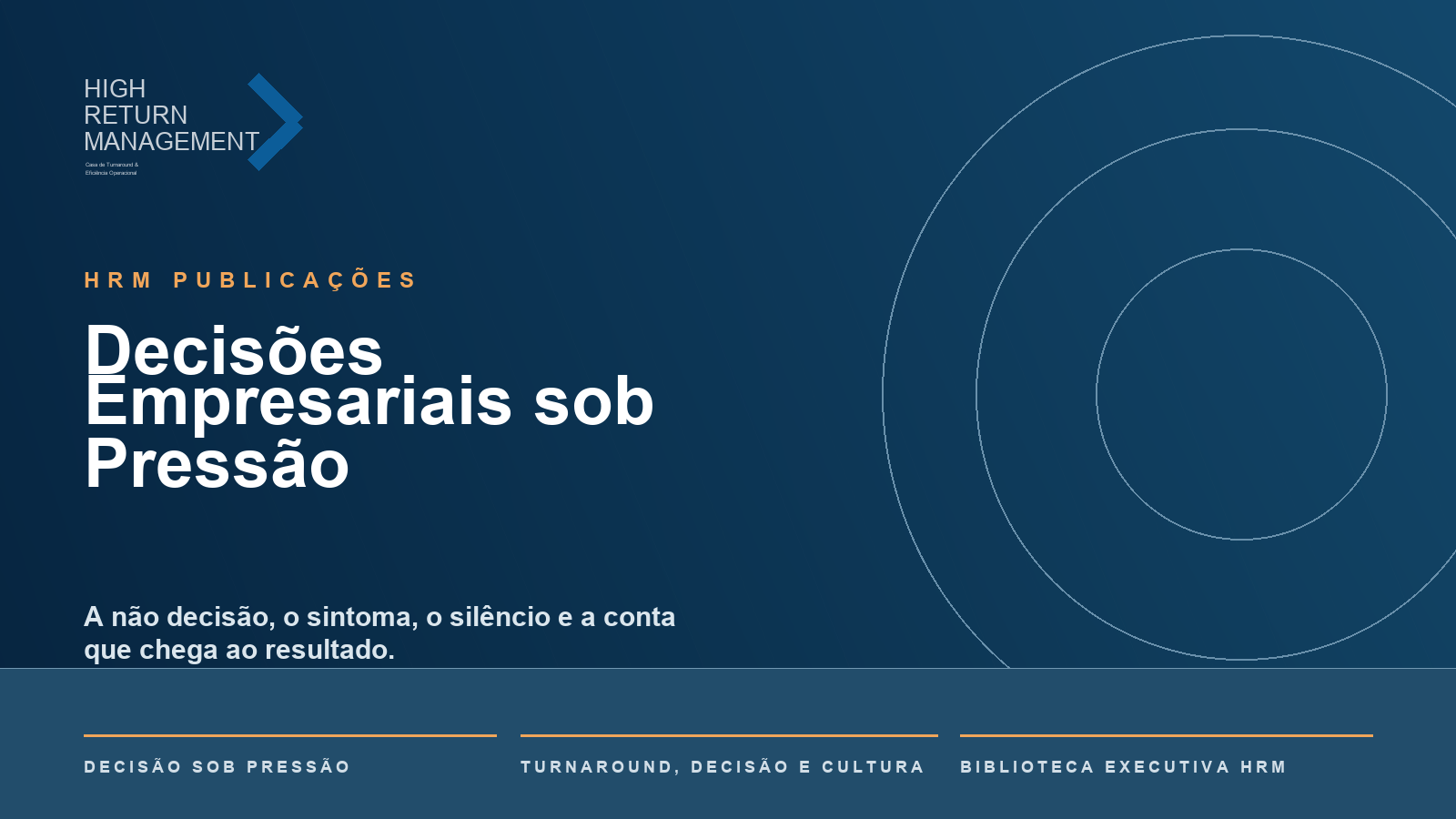 Capa da publicação Decisões Empresariais sob Pressão